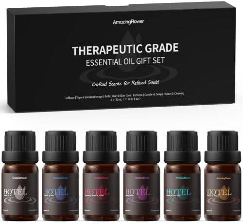 Hotel Scent Diffuser Oils, Fragrance Oils Set, 10mL | 0.34 Fl Oz x 6
