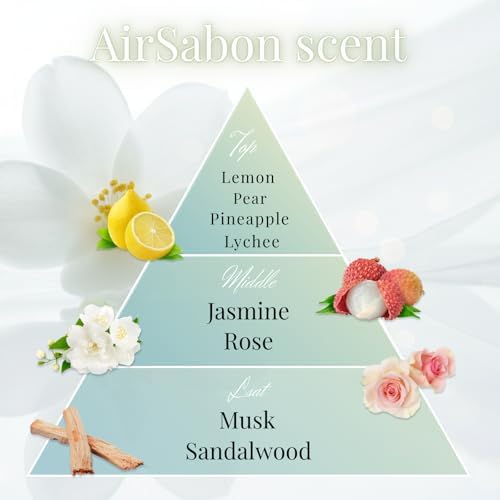 Air Sabon Luxury Japanese Incense Sticks 60sticks Jasmine Rose Musk Coreless Low Smoke Natural Charcoal Free Non Toxic Aromatherapy Meditation Calming Stress Relief Relaxation Yoga TOMORI