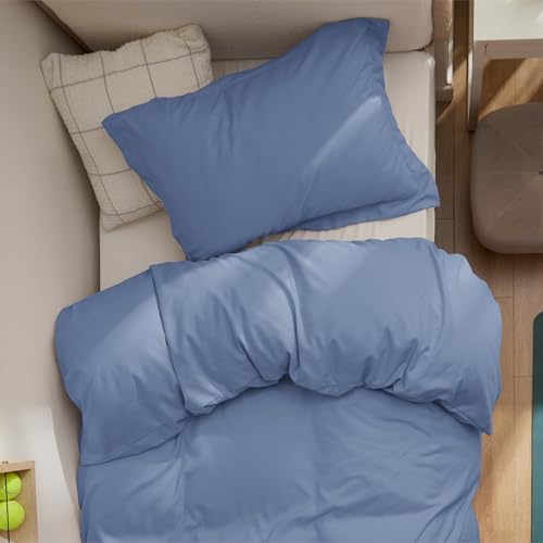 Bedsure Twin/Twin XL Duvet Cover, Double Brushed Bedding Set, Slate Blue