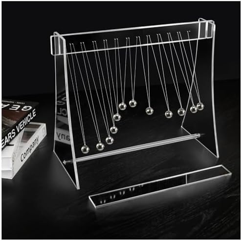 mwater Pendulum Wave,Mach Wave:Desktop Decoration for Home, Office, Etc (White)