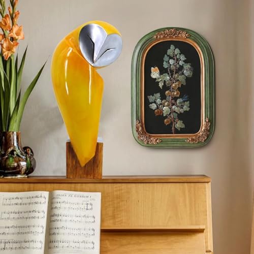 15 Inch Owl Statue, Resin Bookshelf Decor Figurine