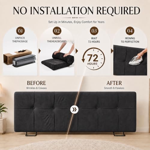 King Headboard with Adjustable Height