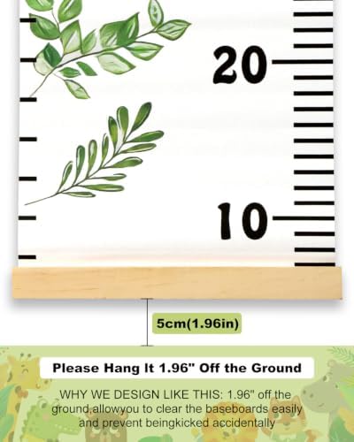 Growth Height Chart for Kids, Removable 79"x7.9" (Cute Animal)