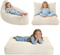3-in-1 Kids Bean Bag Chair, Convertible Floor Cushion