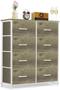 8-Drawer Dresser for Bedroom, Anti-Tip Tall Storage Organizer