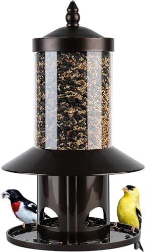 Squirrel-Proof Bird Feeder for Outdoor Hanging Wild Bird Seeds.