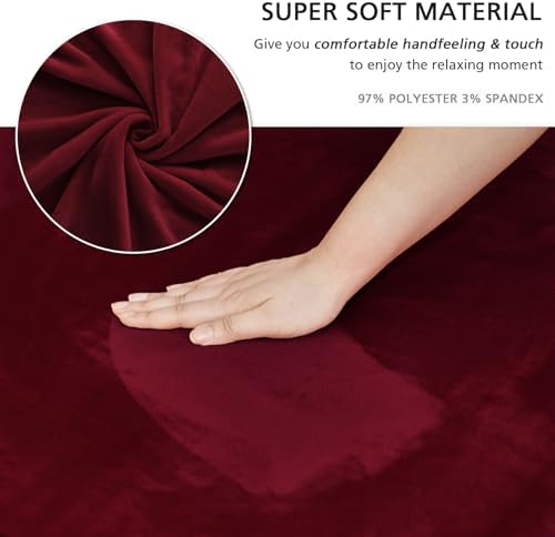NICEEC Love Seat Couch Covers Loveseat Covers Universal Cover with Skirt