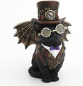 Veronese Design 5 1/4" Steampunk Victorian Inventor Top Hat Kitty Cat Resin Figurine Hand Painted Statue