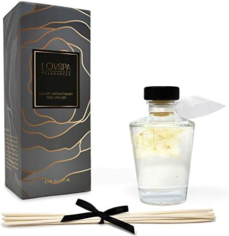 Reed Diffuser Set, Heavenly Southern Magnolia Scented Oil Diffuser with Sticks, Home Fragrance Accessories for Bathroom Shelf Decor, Aroma Diffusers for Home or Office Desk, USA Made