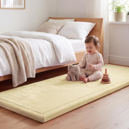 1.3" Thick Baby Play Mat for Floor,28x72 Bedside Rugs, Non-Slip