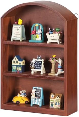 9"x13.5" Vintage Small Arched Trinket Display Shelf Shadow Box