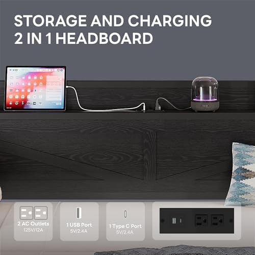 LIKIMIO Twin Daybed with Pop Up Trundle & Charging Station & Storage Shelf