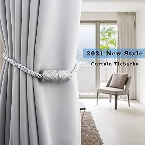 Magnetic Curtain Tiebacks Holdbacks Decorative Tie Backs for Windows Porlau