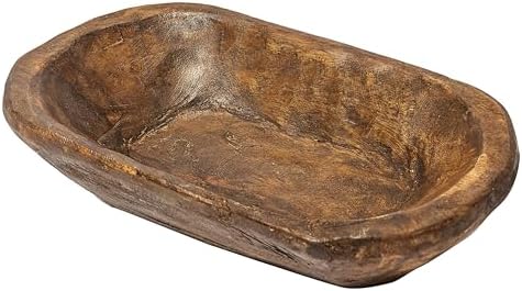 Decorative Bowl Home Decor Approx 10 Inch, Hand Crafted Spanish Oak