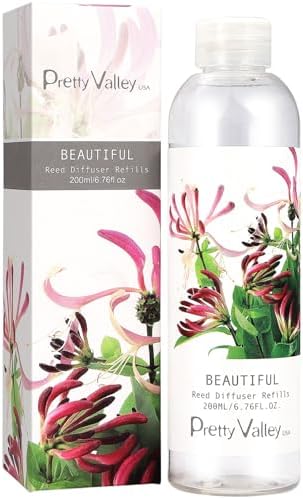 Reed Diffuser Refill Scented Oil - 200ml (6.76 fl.oz), Home Fragrance for Bathroom, Bedroom, Office Decor