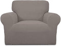 Easy-Going Stretch Chair Slipcover with Arm Washable Taupe
