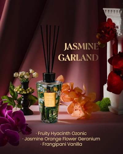 M&SENSE Reed Diffuser Set, Jasmine, 8.79 oz Natural Essential Oil
