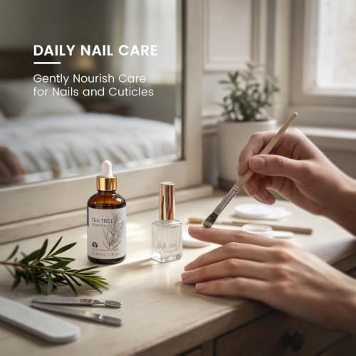 HIQILI Tea Tree Oil for Nail & Skin Care, Strengthens Nail, Soothes Toenail