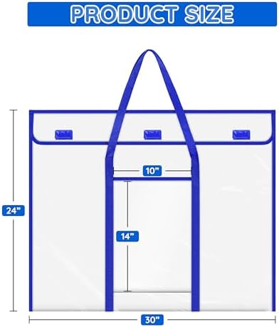 Bulletin Board Poster Storage, Extra-Large Storage Chart Bag 30" x 24", Bulletin Board Sheet Organization (30" X 24") (Pack of 2)