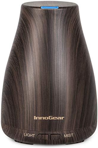 InnoGear Essential Oil Diffuser Ultrasonic Diffusers for Home Scent, Brown