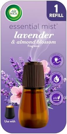 Air Wick Essential Mist Diffuser Oil Refill, Lavender & Almond Blossom, 1ct