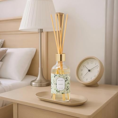 Airkeep Reed Diffuser Oil Set with Reed Sticks, Gardenia Aromatherapy Oil Scent Diffuser for Home Office Bathroom Decoration Perfume and Gifts 3.38 oz/100ml