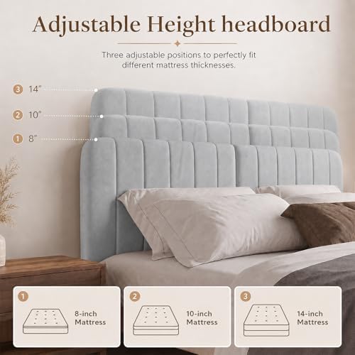 King Headboard Only, Upholstered Headboard for King Bed Frame