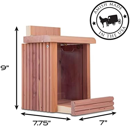 Pennington Cedar Squirrel Snacker Feeder, 2.75 LB Capacity (Pack of 2)