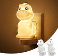 L LOHAS LED Plug in Night Light, Kids, 2-Pack 3D Cute Dinosaur Night Lights