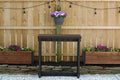 Patio Bar Set: Multiple Color Options, with or Without Stools, Durable & Stylish, USA Made - Perfect for Outdoor Spaces. (Black/Espresso, Single Bar)