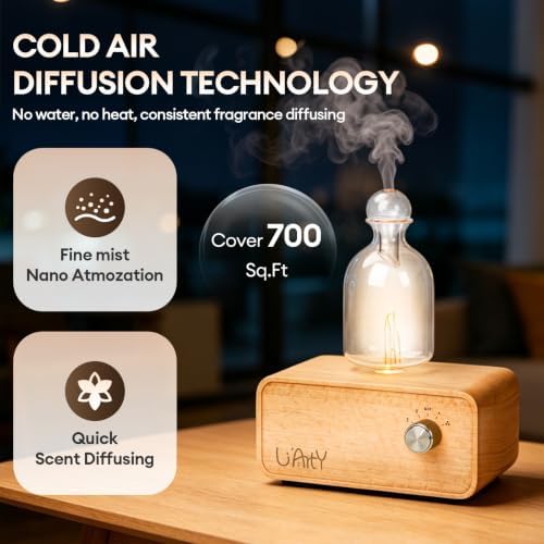 Glass Waterless Essential Oil Diffuser Upgraded, Nebulizing diffusers