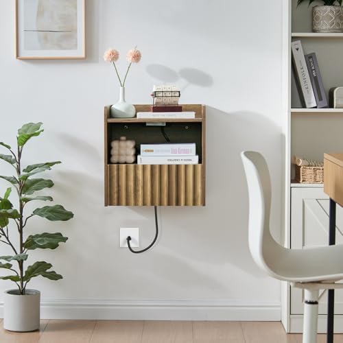 BuildHom 16"Wide Floating Nightstand Set of 2 for Bedroom