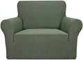 YEMYHOM Couch Cover Latest Jacquard Design High Stretch Sofa Chair Covers for Living Room, Pet Dog Cat Proof Armchair Slipcover Non Slip Magic Elastic Furniture Protector (Small, Army Green)