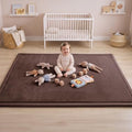 1.3" Thick Baby Play Mat for Floor,71x79 Large Memory Foam Tummy Time Mat