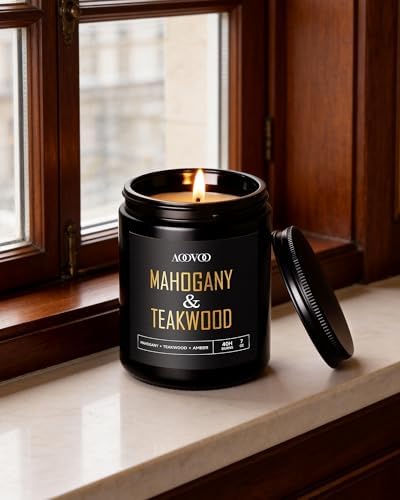 AOOVOO Scented Candles for Men - 6 Pack Candles for Home Scented