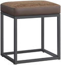SONGMICS HOME Ottoman, Square Coffee Table, Reversible Top, Steel Frame