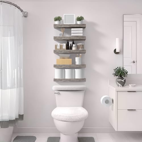 Sorbus 16 Inch Floating Shelves for Wall (2 Pack, Grey)