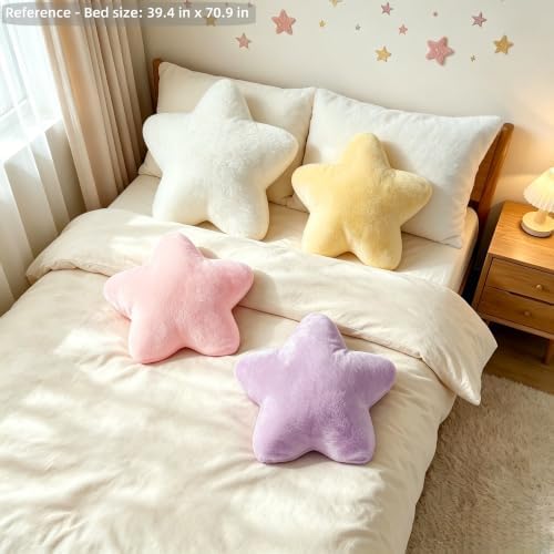 White Star Pillow 19" Large Cute Decorative Throw Pillows Floor Cushions