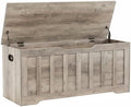 VANKILEY 43.3" Storage Chest Extra Large, Storage Bench.(Greige)