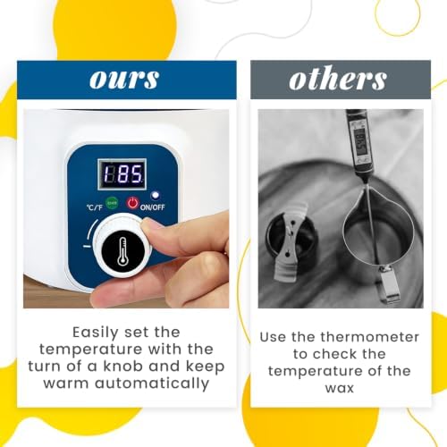 KQU Wax Melting Pot with Digital Temperature Control for Candle Soap Making