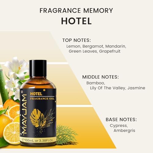 MAYJAM Hotel Fragrance Oil Essential Oils for Diffusers, 3.38FL.OZ