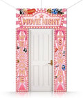 CUTHOLLOW 3Pcs Pink Film Decorations Porch Sign Banner