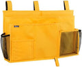 Surblue Caddy Hanging Organizer Bedside Storage Bag for Bunk and Hospital Beds, Yellow, L