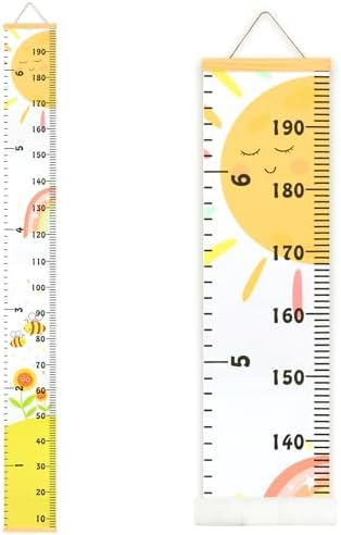 Growth Height Chart for Kids, Removable 79"x7.9" (Sunshine)