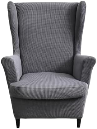 NILUOH Wingback Chair Covers 2-Piece, Armchair Slipcovers for Living Room