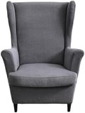 NILUOH Wingback Chair Covers 2-Piece, Armchair Slipcovers for Living Room