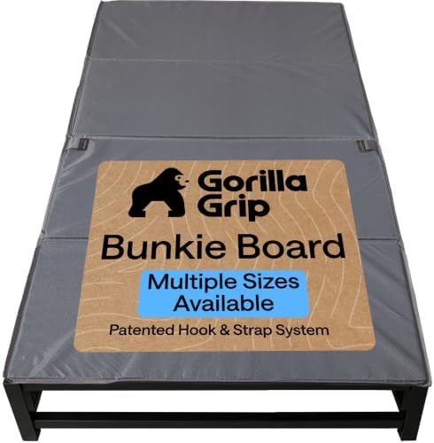 GORILLA GRIP Bunkie Board, Patented Design Under Mattress Support, Twin
