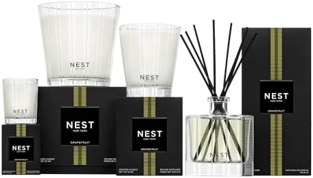 NEST New York Liquid Soap Set, Grapefruit - Includes Four 10 fl oz Bottles - Cleanses & Nourishes Skin - Approx. 300 Pumps Per Bottle - Gluten Free & Cruelty Free
