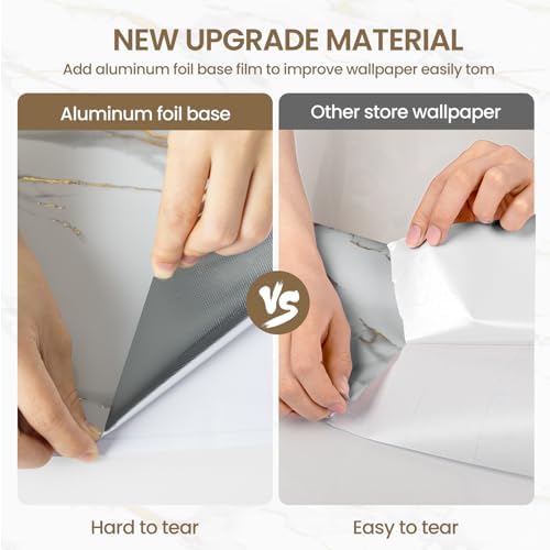 Marble Contact Paper Gold Peel and Stick Wallpaper for Kitchen Countertop