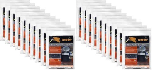 10 Piece Painter Plastic Drop Cloths Sheet,Waterproof Anti-dust Cover,9x12 Feet Disposable Tarp for Painting for Couch/Furniture Cover (Pack of 2)